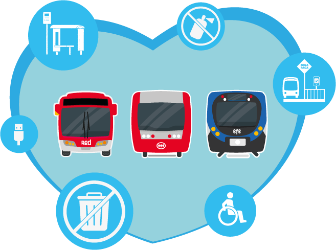 Un bus puede transportar el equivalente a 60 autos