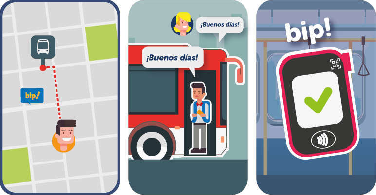 Busca tu parada más cercana en la App Red Movilidad y no olvides validar tu pasaje!