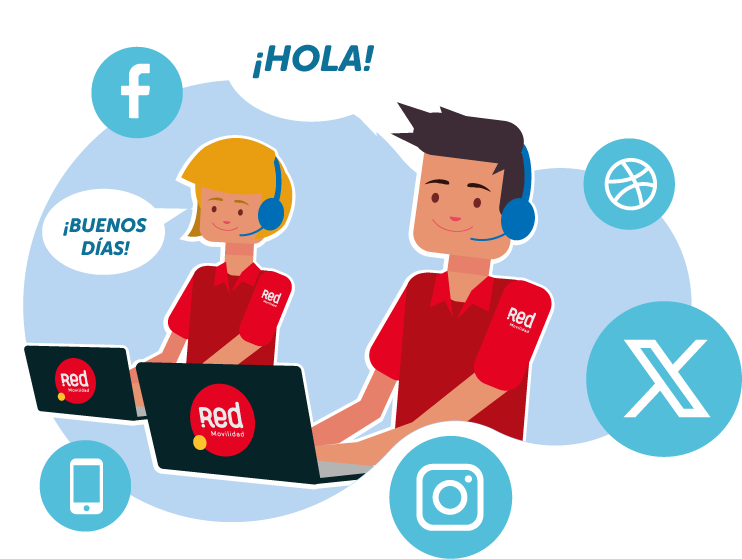 Contáctanos en nuestros canales de atención y Redes Sociales