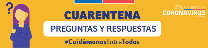 Cartel preguntas y respuestas sobre cuarentena.