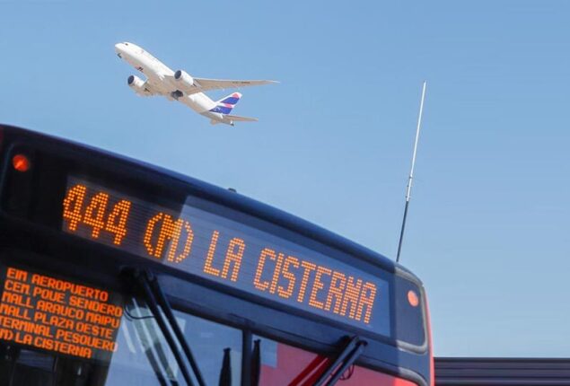 Red movilidad lanza nuevo servicio al aeropuerto de Santiago desde estación La Cisterna