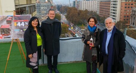 Ruido en la Alameda disminuye 44% gracias a la electromovilidad