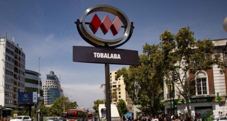 trabajos parada Metro Tobalaba