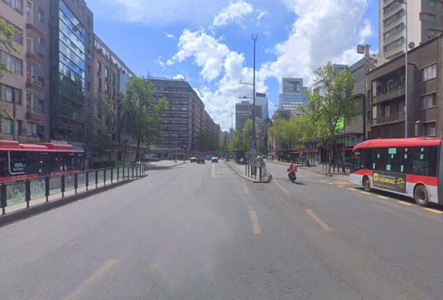 Futura construcción Línea 9 de Metro: Parada 7 / Metro Santa Lucía se traslada hacia el sur por trabajos de excavación en Santa Rosa con Alameda