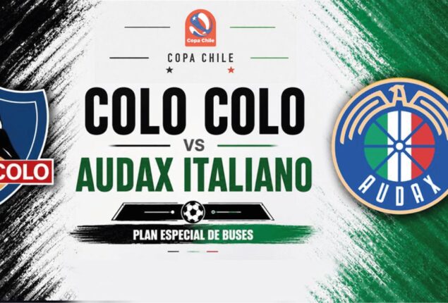 Copa Chile: Red Movilidad refuerza recorridos para el partido entre Colo-Colo y Audax Italiano en el Estadio Nacional