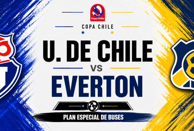 Copa Chile: Red Movilidad refuerza recorridos para el partido entre Universidad de Chile y Everton en el Estadio Nacional
